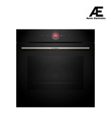 Bosch HBG7341B1, Series 8 Smart Built-in Oven, 60 x 60 cm,Black, Dirt-Repellent & Self-Cleaning, Air Fry, Bosch Assist Automatic, 3D Hot Air, Colour Touch Screen & Operating Ring