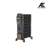 Havells 9 Fin Hestio Wave Fin OFR (Oil Filled Radiator)|Room Heater|2400 W|3 Heat Settings & PTC Fan Heater|Inclined Control Panel|Retractable Wheels| Comfortable Breathing|360° Heating (Black)