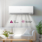 Godrej 1.5 Ton 3 Star Inverter Split AC (5-in-1 Convertible, AI Powered, 5 Years Comprehensive Warranty, Copper Condenser, 52°C Cooling, I-Sense Technology) – Model AC 1.5T TR HIC 18Y3TG WA 3S, White