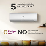 Godrej 2 Ton 3 Star AC,New star rated, 5-Year Comprehensive Warranty, AI Powered, 5-in-1 Convertible Cooling, I-Sense, Self Clean, Inverter Split AC, Copper Condenser (AC 2T TR HIC 24J3TS WA, White)