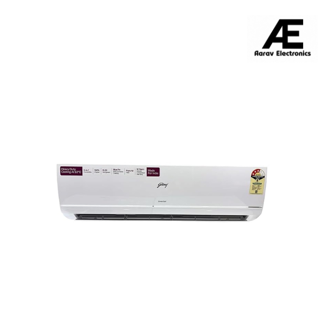 Godrej 1.5 Ton 3 Star Inverter Split AC (5-in-1 Convertible, AI Powered, 5 Years Comprehensive Warranty, Copper Condenser, 52°C Cooling, I-Sense Technology) – Model AC 1.5T TR HIC 18Y3TG WA 3S, White