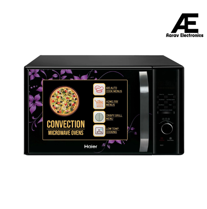 Haier 30L Convection Microwave Oven (HIL3001CBSH, Black, Crispy Grill)