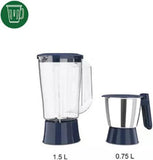 Philips Juicer Mixer Grinder HL7567/00 500W with 2 Jars, 3 Speed Control, Pulse Function & Overload Protection – Deep Azure (Open box / without box)