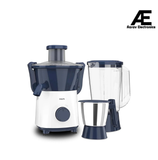 PHILIPS HL7567/03 Juicer Mixer Grinder, 500W, 2 Jars (Stainless Steel &amp; Blender), Deep Azure – Centrifugal Juicing, Rust-Resistant Blades (Open Box / Without Box)