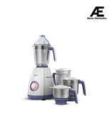 Philips Stainless Steel Viva Collection HL7701/00 Mixer Grinder, 750 Watts, 4 Jars (Elegant Lavender and White)