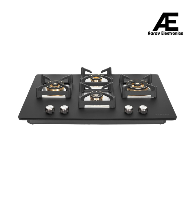 Faber 75 cm 3 Burner Built-in Gas Hob with Full Brass Burners, Auto Ignition & Cast Iron Pan Supports – HOB BELLA HT 754 BR AI