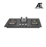Faber 90 cm 3 Burner Built-in Gas Hob with Full Brass Burners, Auto Ignition & Flame Failure Device – HOB BELLA HT 903 BR AI FFD