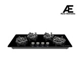 Faber 90 cm 4 Burner Built-in Gas Hob with Brass Burners, Auto Ignition & Flame Failure Device – HOB EXPERIA HT 904 ALU AI FFD