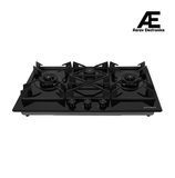 Faber 90 cm Built-in Gas Hob with 3 Brass Burners, Auto Ignition & Flame Failure Device - HOB INSPIRIA 903 BR AI FFD GL LPG