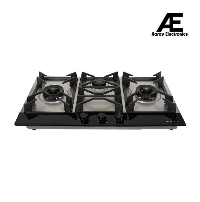 Faber 90 cm Built-in Gas Hob with 3 Brass Burners, Auto Ignition & Flame Failure Device - HOB INSPIRIA 903 BR AI FFD GS PNG