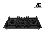 Faber 90 cm Built-in Gas Hob with 4 Brass Burners, Auto Ignition & Flame Failure Device - HOB INSPIRIA 904 BR AI FFD GL LPG