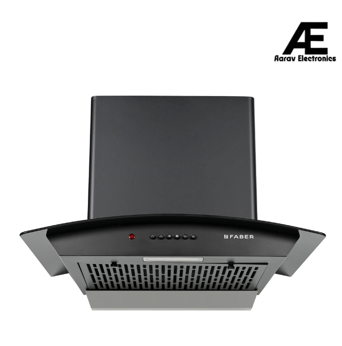 Faber HOOD ALPHA IN HC PB FL BK 60 Kitchen Chimney | 60 cm, 1100 m³/hr, Filterless, Auto Clean, Push Button Control
