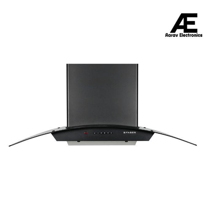Faber HOOD ALPHA IN HC PB FL BK 90 Kitchen Chimney | 90 cm, 1100 m³/hr, Filterless, Auto Clean, Push Button Control