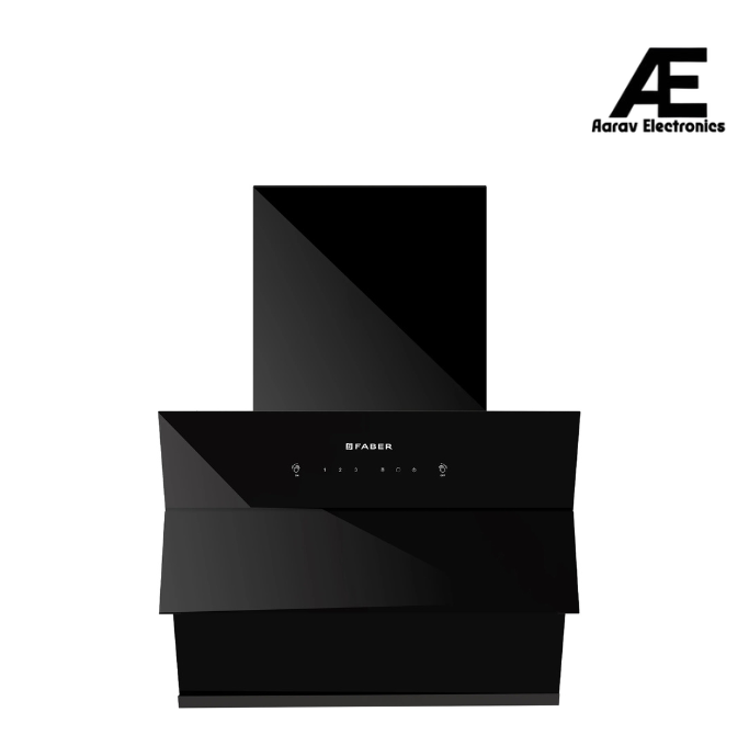 Faber ARIES FL HC SC BK IN 60 Kitchen Chimney | 60 cm, 1200 m³/hr, Filterless, Heat Auto Clean, Touch & Gesture