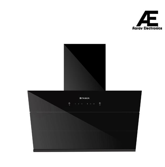 Faber ARIES FL HC SC BK IN 90 Kitchen Chimney | 90 cm, 1200 m³/hr, Filterless, Heat Auto Clean, Touch & Gesture