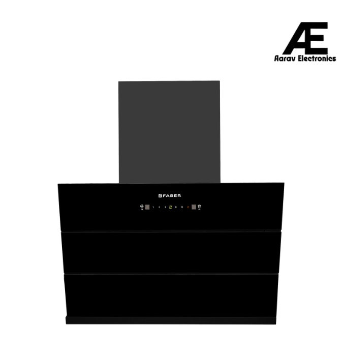 Faber BLISS FL HC SC BK IN 75 Kitchen Chimney | 75 cm, 1350 m³/hr, Filterless, Heat Auto Clean, Touch & Gesture