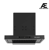 Faber BONITO 3D IND HC SC FL BK 60 Kitchen Chimney | 60 cm, 1250 m³/hr, Filterless, Auto Clean, Touch & Gesture Control