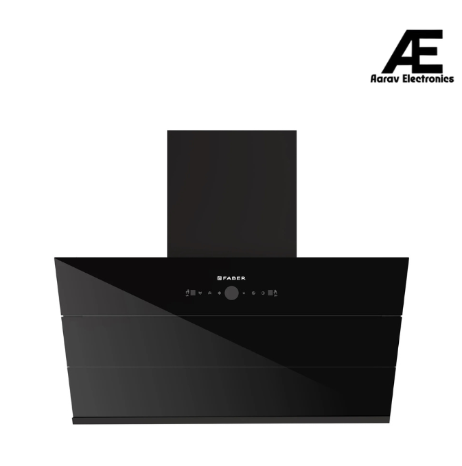 Faber COMET FL HC SC BK IN 90 Kitchen Chimney | 90 cm, 1600 m³/hr, BLDC Motor, Filterless, Auto Clean