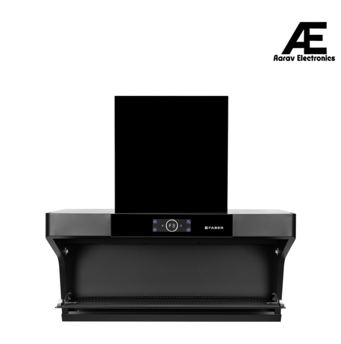 Faber HOOD COSMIC FL HC BK 90 Kitchen Chimney | 90 cm, 1500 m³/hr, Filterless, Heat Auto Clean, Touch & Gesture Control