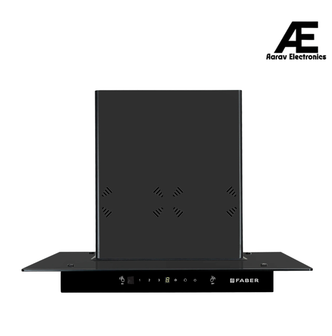 Faber HOOD COSMOS 3D HC SC BK BF 60 Kitchen Chimney, 60 cm, 1400 m³/hr, SS Baffle Filter, Heat Auto Clean, Odor Sensor