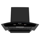 Faber HOOD CREST PRO IN HC SC FL BK 60 Kitchen Chimney | 60 cm, 1350 m³/hr, Filterless, Heat Auto Clean, Gesture & Touch Control