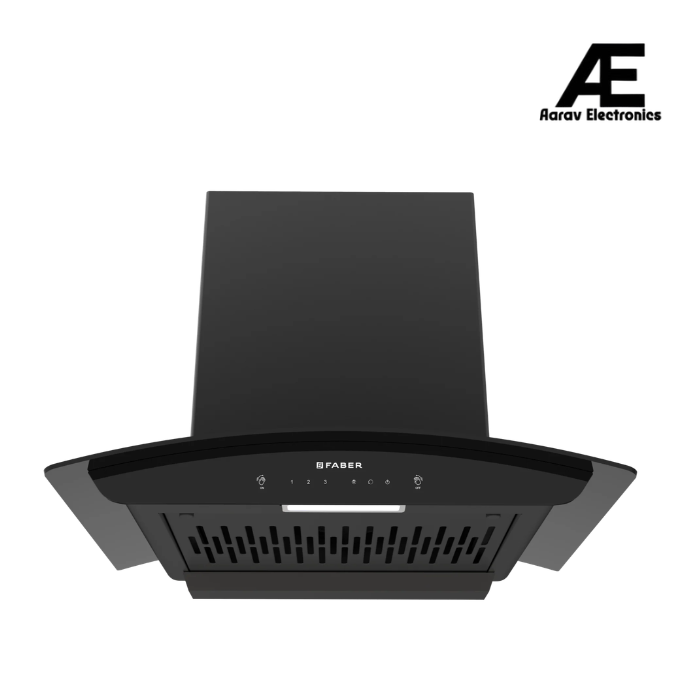 Faber FLORENCE IN FL SC HC BK 60 Kitchen Chimney | 60 cm, 1200 m³/hr, Filterless, Heat Auto Clean, Touch & Gesture