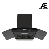 Faber FLORENCE IN FL SC HC BK 90 Kitchen Chimney | 90 cm, 1200 m³/hr, Filterless, Heat Auto Clean, Touch & Gesture