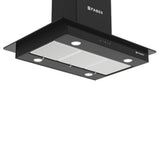 Faber HERCULES ISOLA DTC BK 60 Kitchen Chimney | 60 cm, 1400 m³/hr, Suspended, 3-Layer Baffle Filter, Dual Touch