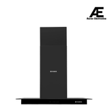 Faber HERCULES ISOLA SMART DTC BK 90 Island Chimney, 90 cm, 1400 m³/hr, Triple-Layer Baffle Filter, Dual Touch Control