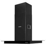 Faber HERCULES ISOLA SMART DTC BK 90 Island Chimney, 90 cm, 1400 m³/hr, Triple-Layer Baffle Filter, Dual Touch Control