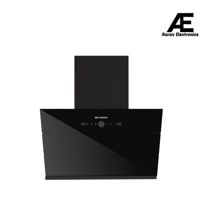 Faber HOOD MAPLE BLDC FL HC SC BK IN 75 Kitchen Chimney | 75 cm, 1500 m³/hr, BLDC Motor, Filterless, Heat Auto Clean