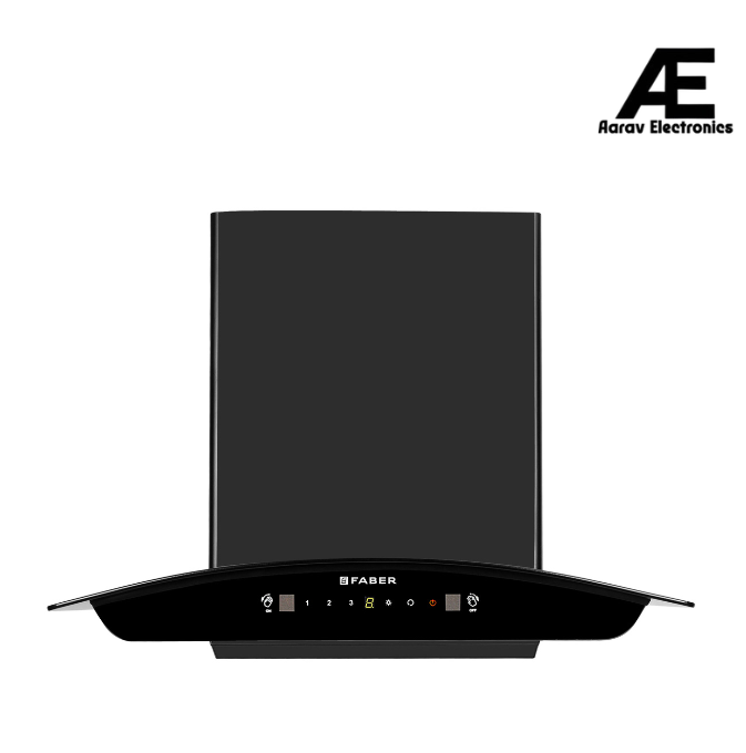 Faber MARCUS HC SC BK FL 60 Kitchen Chimney | 60 cm, 1300 m³/hr, Filterless, Auto Clean, Touch & Gesture