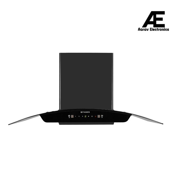 Faber MARCUS HC SC BK FL 90 Kitchen Chimney | 90 cm, 1300 m³/hr, Filterless, Auto Clean, Touch & Gesture
