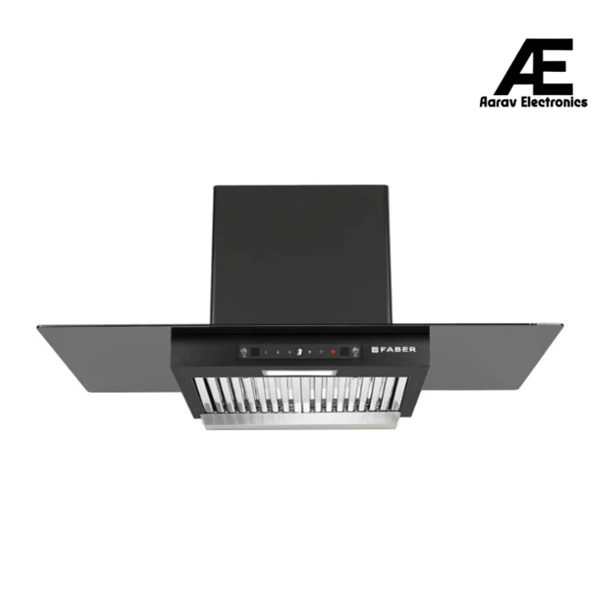 Faber MERCURY PRO IN HC SC BK FL 90 Kitchen Chimney | 90 cm, 1200 m³/hr, Baffle Filter, Auto Clean, Touch & Gesture