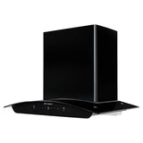 Faber MIAMI IN HC SC FL BK 60 Kitchen Chimney, 60 cm, 1200 m³/hr, Filterless, Auto Clean, Touch & Gesture