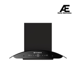 Faber HOOD MYSTIC HC SC FL BK IN 90 Auto Clean Kitchen Chimney, 90 cm, 1500 m³/hr, Filterless, BLDC Motor