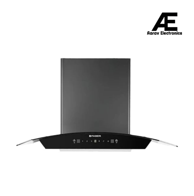 Faber HOOD PRIMUS PLUS ENERGY IN HCSC BK 75 Kitchen Chimney | 75 cm, 1500 m³/hr, Filterless, Heat Auto Clean