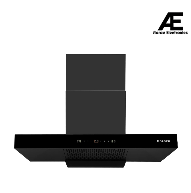 Faber HOOD SIGMA BLDC HC SC BK 90 Kitchen Chimney, 90 cm, 1600 m³/hr, BLDC Motor, Filterless, Auto Clean, Touch, Gesture & Remote Control