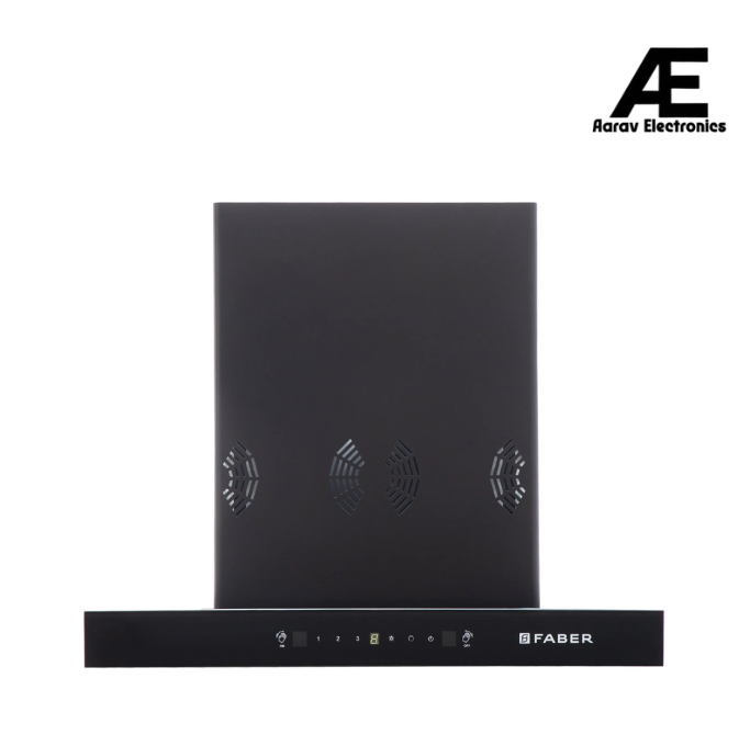 Faber HOOD SILENCIO 3D IND HC SC FL BK 60 Kitchen Chimney | 60 cm, 1400 m³/hr, Filterless, 6-Way Auto Clean, Touch & Gesture Control