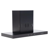 Faber SILENCIO 3D IND HC SC FL BK 90 Kitchen Chimney | 90 cm, 1400 m³/hr, Filterless, 6-Way Auto Clean, Touch & Gesture