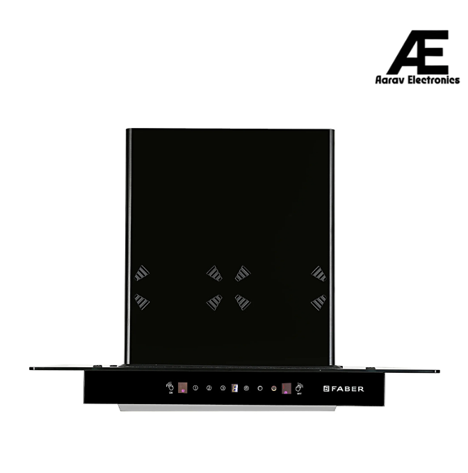Faber VENUS 3D PLUS HC SC BK BF 60 Kitchen Chimney | 60 cm, 1350 m³/hr, Baffle Filter, Heat Auto Clean, Touch & Gesture