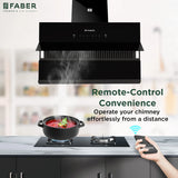 Faber ZENITH FL HC SC BK IN 90 Kitchen Chimney | 90 cm, 1400 m³/hr, Filterless, Heat Auto Clean, Odor Sensor