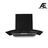 Faber ZEST IN HC SC FL BK 75 Kitchen Chimney, 75 cm, 1200 m³/hr, Filterless, Auto Clean, Touch & Gesture