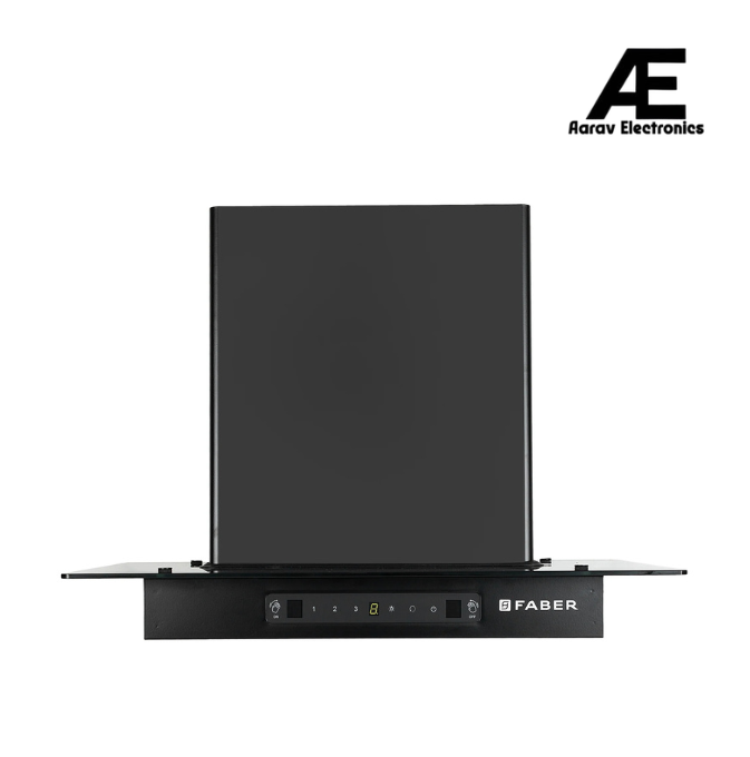 Faber Mercury IN 60 cm Auto-Clean Kitchen Chimney with 1200 m³/hr Suction, Baffle Filter, Gesture & Touch Control, 3 Speed & LED Lights, Black – HOOD MERCURY IN HC SC BK BF 60