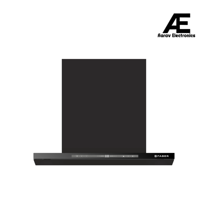 Faber SlimX 60cm 1500m³/hr BLDC Autoclean Filterless Chimney | Touch & Gesture Control | 2 × 1.5W LED Lamps - Hood SlimX HC SC FL BK BLDC IN 60-T