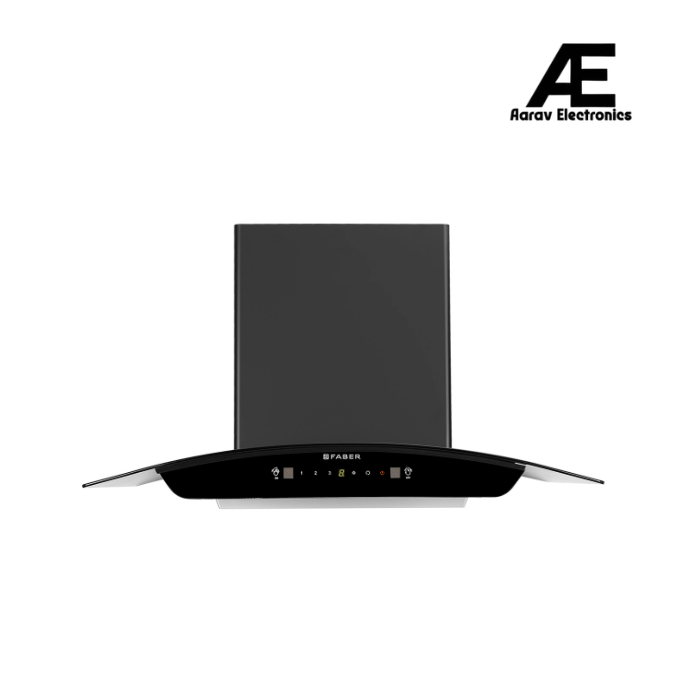 Faber 75 cm Auto-Clean Filterless Kitchen Chimney with 1400 m³/hr Suction, Touch & Gesture Control & Heat Auto-Clean – HOOD SUNNY RC IN HC SC FL LG 75