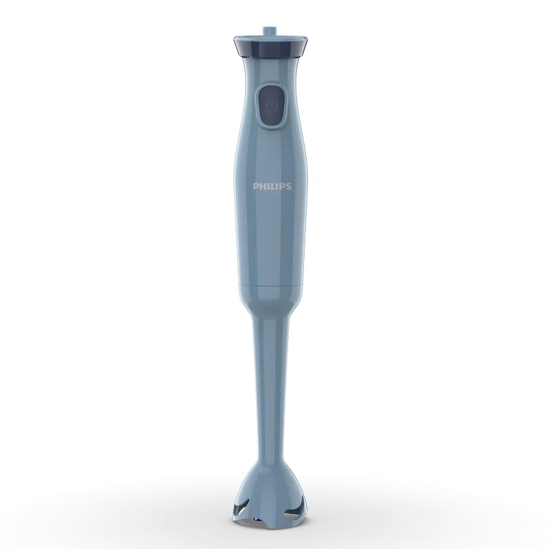 Philips HR1400/00 In Hand Blender Festive | 250W Powerful Motor | Compact &amp; Lightweight | Detachable Stainless Steel Blade | Easy to Clean | Blue | Made in India
