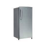 Haier 185L 1 Star Direct Cool Single Door Refrigerator | Toughened Glass Shelves | Large Veg Box | Fast Ice Making | Longer Cooling Retention | Easy Clean Back (HRD-2061SMS-N, Moon Silver)
