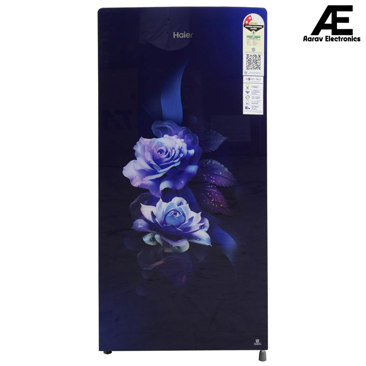 Haier 185 L 2 Star Direct Cool Single Door Refrigerator (HRD-2062CMDG-N,Marine Dime Glass Finish 2024 Model), Purple