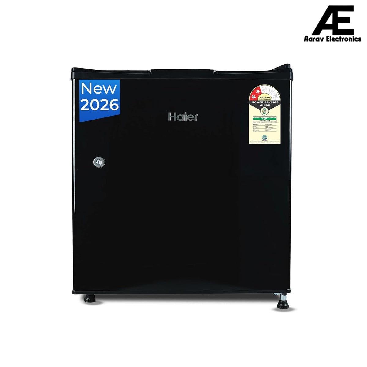 Haier 50L Direct Cool Mini Refrigerator (HRD-752KSA), Single Door Minibar, Freezer Box, 2 Star